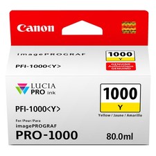 Canon PFI-1000 Genuine Yellow Ink Tank, Compatible with ImagePROGRAF PRO-1000 Pr picture