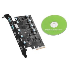 5 Ports Expansion Card 20Gbps For Desktop computers 2*USB Type-A 3*USB Type-C picture