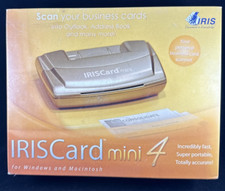 IRIS Card mini 4 -Personal Business Card Scanner, New Sealed in factory  plastic picture