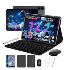 TABWEE T60 Android 16 Tablet 12.2 Inch 2.5K 48GB RAM 256GB 10000mAh 4G LTE WiFi picture