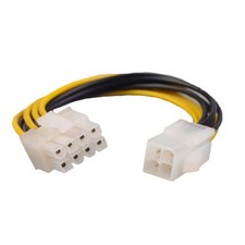 8 Pin EPS Female to P4 ATX 4 Pin Male PSU Cable Power Supply Adapter 6inch picture