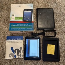 Pandigital Novel 7” Android Color eReader Tablet w Box Case 4GB SD Bundle Tested picture