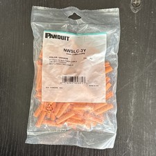 (QTY 100) PANDUIT NWSLC-3Y LabelCore™ Cable Identification Sleeve 3mm Orange picture