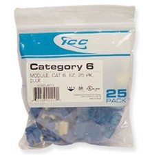 MODULE CAT 6 EZ 25 PK BLUE IC107L6CBL UPC 633758022095 picture