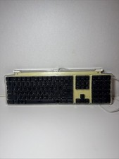 Vintage Y2K Apple Pro Keyboard USB Wired Clear / Transparent Model M7803 2000’s picture