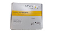 Startech USB Sound Card, 3.5mm audio adapter to USB, External ICUSBAUDIO, White picture