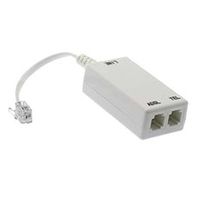 ADSL ADSL2 + DSL Modem Telephone Phone Fax In-Line Splitter Filter Network RJ11 picture