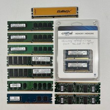 Lot of 12 Vintage Computer RAM Memory Sticks DDR DDR2 SDRAM Crucial Samsung picture