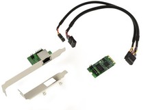 M2 PCIe Card M B+M 2.5G 1G Gigabit LAN Ethernet RJ45 - INTEL I225 CHIPSET picture