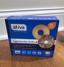 Ativa Lightscribe DVD+R 4.7GB 16x 120min 10 Pack - New Sealed picture
