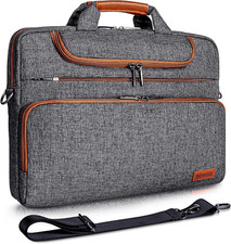 DOMISO 17 Inch Multi-Functional Laptop Sleeve Business Briefcase Waterproof  picture