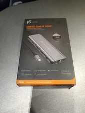 New J5 Create USB-C Dual 4K HDMI Mini Docking Station JCD398 picture