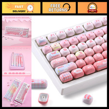 Pink Ice Cream Keycaps Set - MOG Profile Dye-Sub PBT for Mechanical Keyboards picture