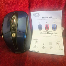 Adesso iMouse S60 Wireless Optical Mouse USB Receiver 1600 DPI 6-Button Black picture