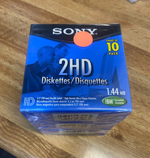 Lot of 30 Sony 2HD Diskettes IBM Formatted 1.44 MB 3.5 Inch (3 boxes of 10 Pack) picture