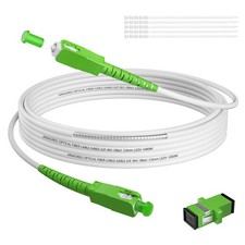 1 PCS 20FT Armored Single Mode Fiber Optic Patch Cable SC/APC To SC/APC picture