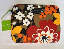 Vera Bradley Bittersweet Neoprene Tablet eReader Sleeve 10x8 Padded Zipper N12 picture
