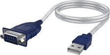 USB 2.0 to Serial DB9 RS232 Male Adapter Cable 2.5FT USB-A RS232 to USB picture