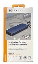 Hyper HyperDrive Next 10-Port USB-C Hub 4K HDMI 140W PD, Blue picture