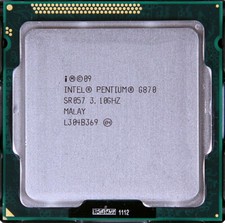 Intel Pentium dual core G870 SR057 CPU + VGA 3.1 Ghz LGA 1155 65W 1333 Mhz FSB picture