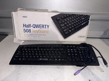 Matias Half QWERTY 508 One Handed Keyboard Wired W/ Original Box Tested/Works picture