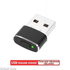 Mini USB Mouse Jiggler Undetectable Mouse Mover ON/OFF Buttons Plug and Play USA picture
