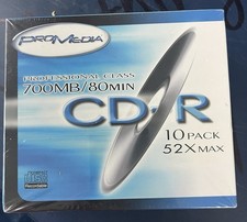 PROMedia Professional Class 10 PACK Disc CD-R 700MB 80min PCD-70BJ-1052 52x Max  picture