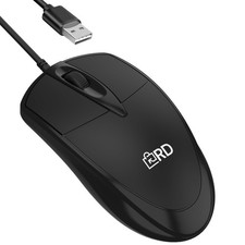 Retail Digitals 3-Button USB Wired Mouse | High-Precision Optical Black picture