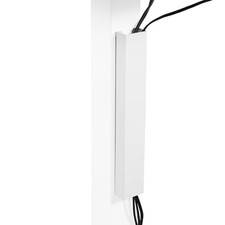 White 14 Inch Cable Management Channel Desk Leg DESKAC011MW Wire Organizer picture
