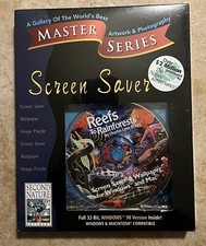 NEW SEALED Master Series Screen Saver Reefs to Rainforests PC Software - RARE picture