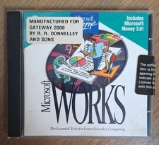 Microsoft Home WORKS CD-ROM 1994 Includes Microsoft Money 3.0 Used Gateway 2000 picture