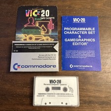 Programmable Character Set & Gamegraphics Editor Cassette VIC-20 1981 - Complete picture