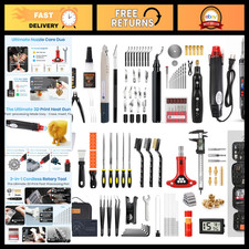 184Pcs 3D Printer Tools Kit with Organizer, Rotary Tool, Heat Gun & Soldering Ir picture