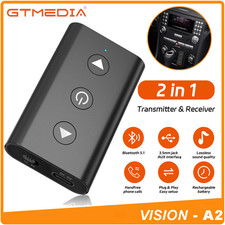 Bluetooth 5.1 Receiver Transmitter 2-in-1 Adapter TV Headphones Audio & Devices picture