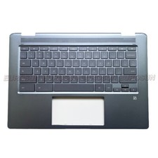 New For HP Chromebook X360 14-DA Palmrest US Backlight Keyboard Cover L36889-001 picture