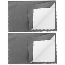 8Pcs Reusable Microfiber Cleaning Cloth Set for Electronics Screens Dark Grey picture