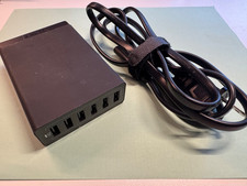 Anker A2123 PowerPort 60W 6-Port Desktop USB Charger PowerIQ Technology - Black picture