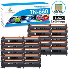 20 Pack Black Toner Cartridge TN660 Compatible For Brother DCP-L2520DW L2540DW picture