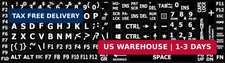 English US Large Letters Keyboard Stickers Matte Non Transparent Black Backgroun picture