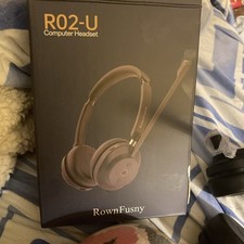 Rown Fusny R02U Computer Headset Wireless Bluetooth Noise Cancelling Comfort... picture