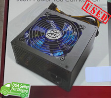 APEVIA Java Power 500W ATX PSU WIN-500XSPX Blue Fan Sleeved Cables picture