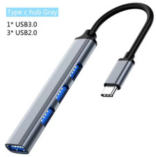 4-in-1 USB Hub Type C Connector 4 Ports Data Transfer Laptop PC Expansion New picture