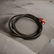 Black Braided Ethernet Cable RJ-45 to RJ-45 Connector Universal Compatible picture