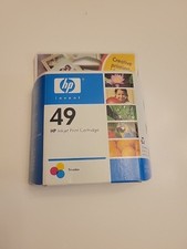 HP 49 Large Tri-Color Ink Cartridge Factory Sealed New In Box  picture