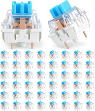 Keyboard Switches, 50 Pcs 3 PIN Blue Keyboard Clicker Dustproof Mechanical Ke picture