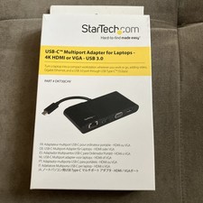 T StarTech.com USB-C  Multiport adapter for laptops-4K HDMI or VGA-USB 3.0 New picture
