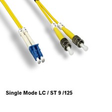 10x Kentek 3 m LC to ST Single-Mode Fiber Optic Cable 9/125 Duplex Ethernet picture