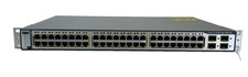 Cisco Catalyst 3750G 48 Port Gigabit Switch IOS 12.2 PoE 370W WS-C3750G-48PS-E picture