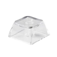 Blank Crystal Transparent Keycaps PC Material 1U XDA Profile 100 PCS Backlit picture