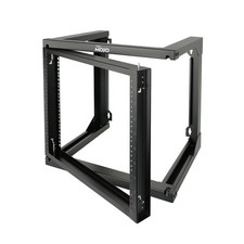 9U Wall Mount Server Rack, Open Frame Rack with Swing Gate, Network Rack Wall picture